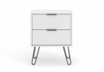 Core Augusta 2 drawer bedside cabinet in white-23872