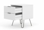 Core Augusta 2 drawer bedside cabinet in white-23873
