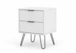 Core Augusta 2 drawer bedside cabinet in white-23871