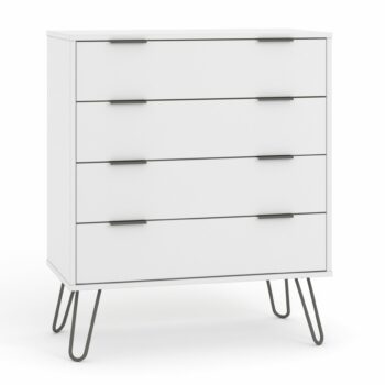 Core Augusta 4 drawer chest of drawers in white-0