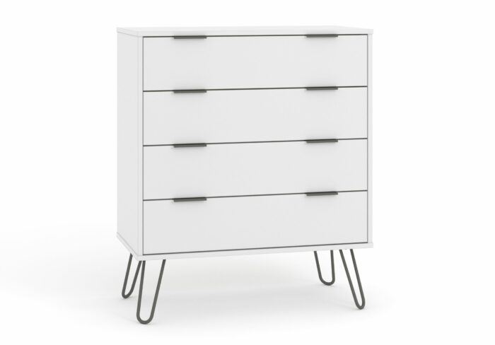 Core Augusta 4 drawer chest of drawers in white-0