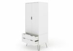 Core Augusta 2 door, 2 drawer wardrobe in white-23920