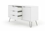 Core Augusta medium sideboard with 2 doors, 3 drawers in white-23969