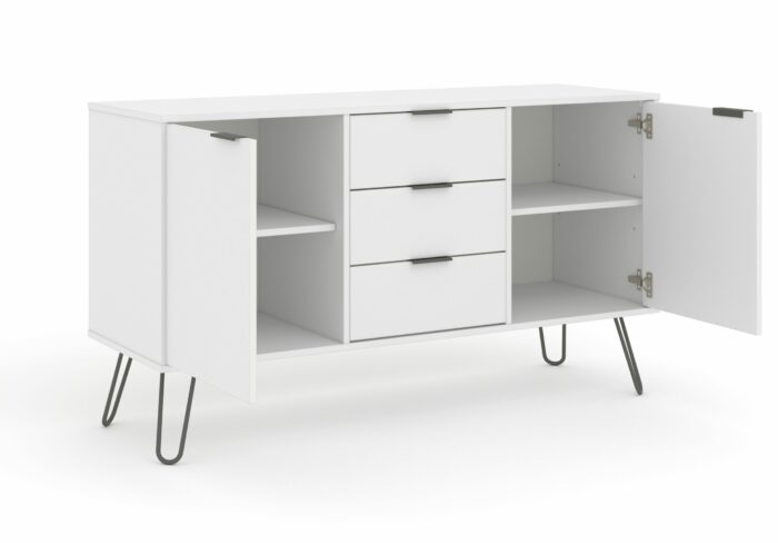 Core Augusta medium sideboard with 2 doors, 3 drawers in white-23970