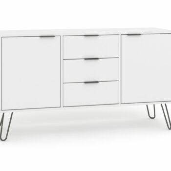 Core Augusta medium sideboard with 2 doors, 3 drawers in white-0