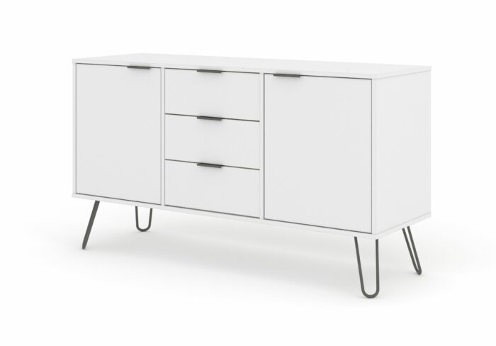 Core Augusta medium sideboard with 2 doors, 3 drawers in white-23966
