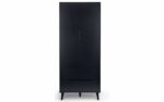 Julian Bowen Alicia 2 Door Retro Wardrobe in anthracite-24391