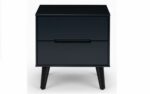 Julian Bowen Alicia 2 Drawer Retro Bedside anthracite-24362