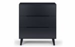 Julian Bowen Alicia 3 Drawer Retro Chest in Anthracite-24371