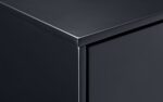 Julian Bowen Alicia 2 Drawer Retro Bedside anthracite-24365