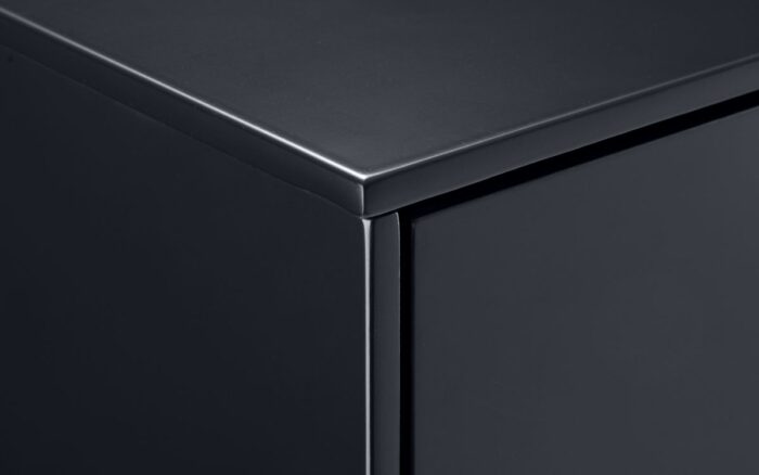Julian Bowen Alicia 2 Drawer Retro Bedside anthracite-24365