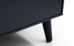 Julian Bowen Alicia 2 Drawer Retro Bedside anthracite-24364
