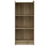 Core Brooklyn 3 shelf bookcase in bleached pine-24126