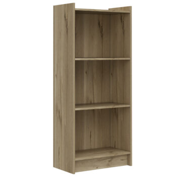 Core Brooklyn 3 shelf bookcase in bleached pine-0