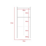 Core Brooklyn 3 shelf bookcase in bleached pine-24123