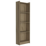 Core Brooklyn 4 shelf bookcase in bleached pine-0
