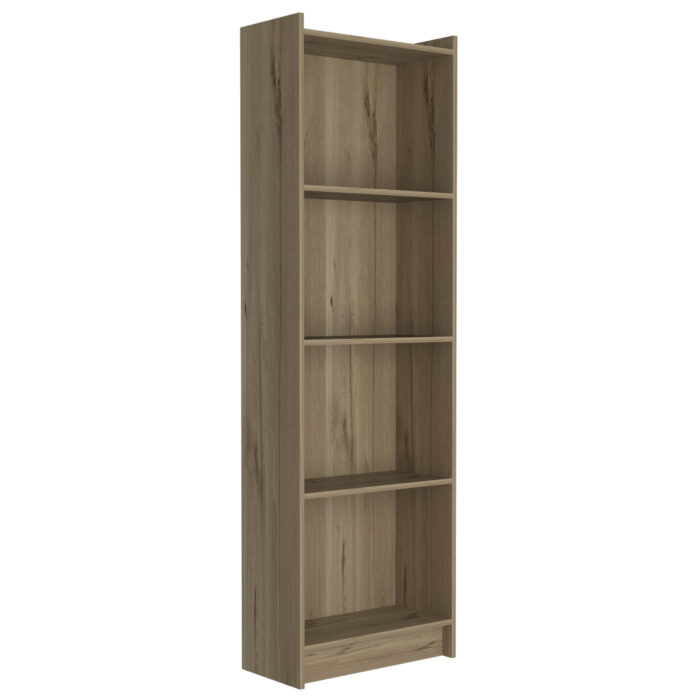 Core Brooklyn 4 shelf bookcase in bleached pine-0
