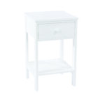 Core Options shaker, 1 drawer petite bedside cabinet in white -0