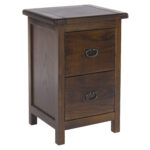 Core Boston 2 drawer petite bedside cabinet dark brown-0