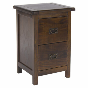 Core Boston 2 drawer petite bedside cabinet dark brown-0