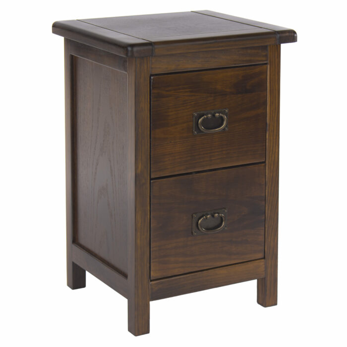Core Boston 2 drawer petite bedside cabinet dark brown-0