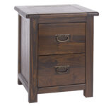 Core Boston 2 drawer bedside cabinet dark brown-0