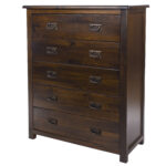 Core Boston 5 drawer chest dark brown-24452