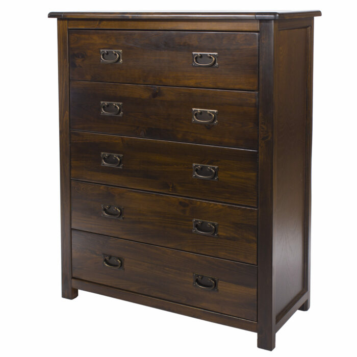 Core Boston 5 drawer chest dark brown-24452