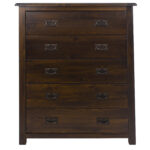 Core Boston 5 drawer chest dark brown-24449