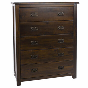 Core Boston 5 drawer chest dark brown-0