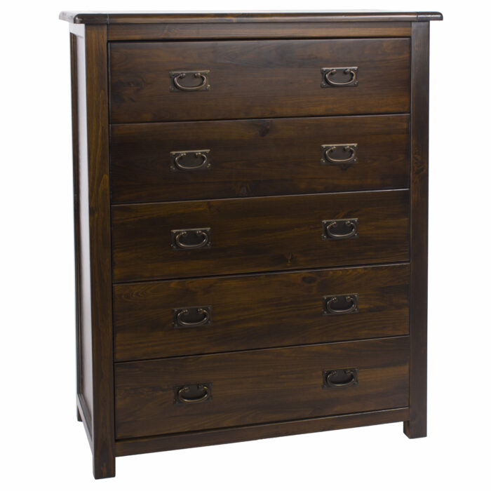 Core Boston 5 drawer chest dark brown-0