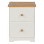 Core Colorado 2 drawer petite bedside cabinet in white oak-23978