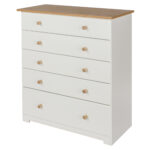 Core Colorado 5 drawer chest in white oak-23993