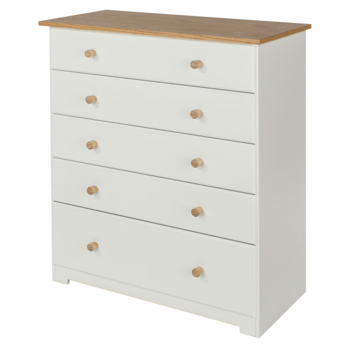 Core Colorado 5 drawer chest in white oak-23993