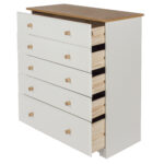 Core Colorado 5 drawer chest in white oak-23992
