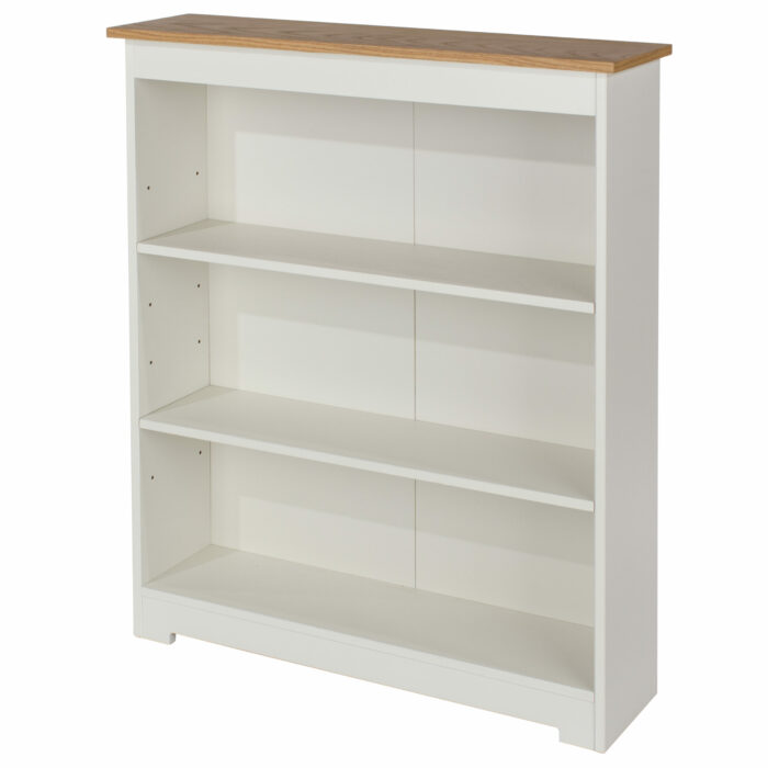 Core Colorado low wide bookcase in white oak-24000