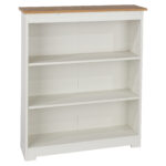 Core Colorado low wide bookcase in white oak-0