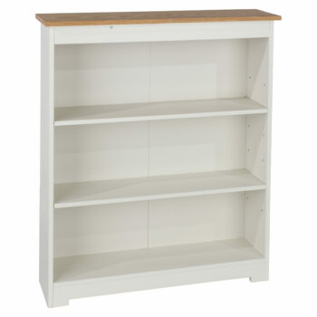 Core Colorado low wide bookcase in white oak-0