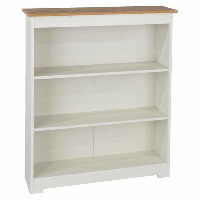 Core Colorado low wide bookcase in white oak-0