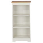 Core Colorado low narrow bookcase in white oak-24002