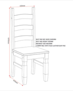 Core Corona Solid Natural Pine Chairs X2-23248