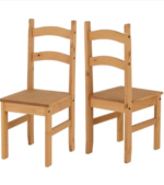 Core Corona Solid Natural Pine Chairs X2-0
