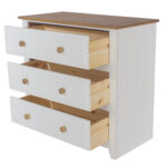 Core Capri 3 drawer chest in white waxed oak-24018