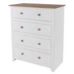 Core Capri 4 drawer chest in waxed white oak-24022