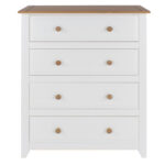 Core Capri 4 drawer chest in waxed white oak-24020