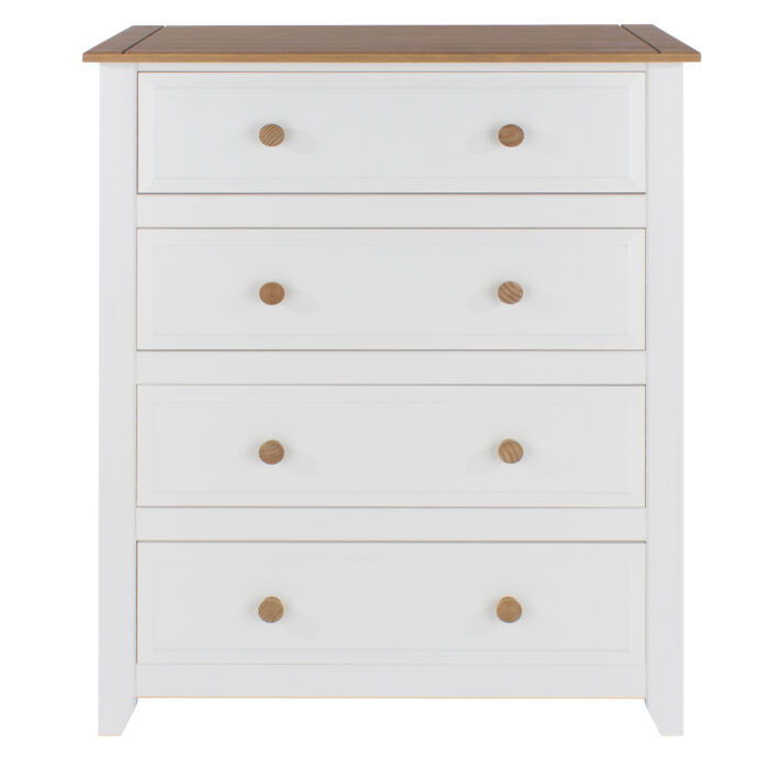 Core Capri 4 drawer chest in waxed white oak-24020