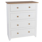 Core Capri 4 drawer chest in waxed white oak-0