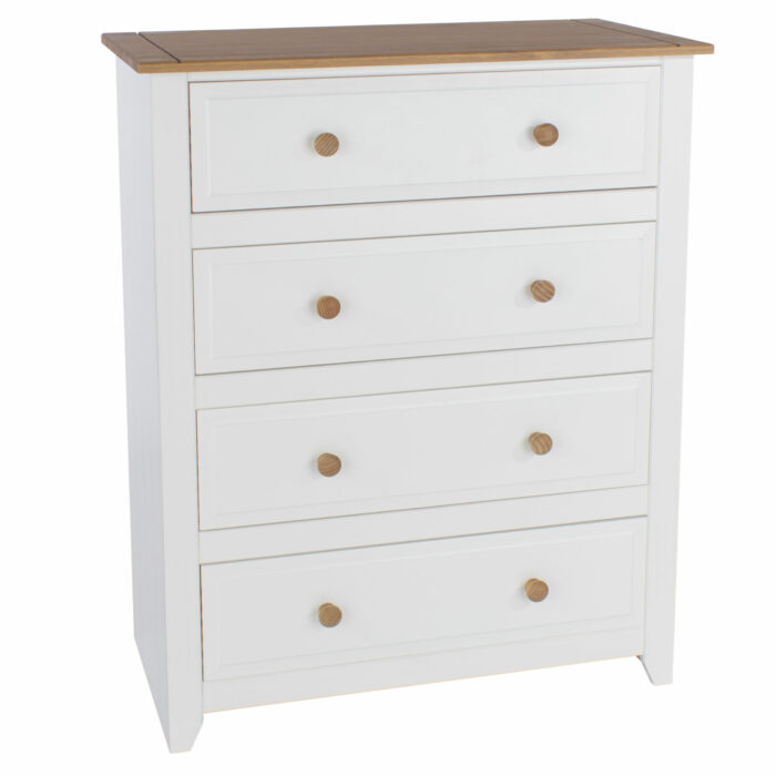 Core Capri 4 drawer chest in waxed white oak-0