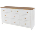 Core Capri 6+2 drawer large chest in waxed white oak-24026