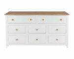 Core Capri 6+2 drawer large chest in waxed white oak-24025